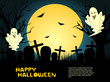 abstract halloween graveyard background