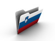 folder icon with flag of slovenia
