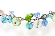 Bijou en perles transparentes