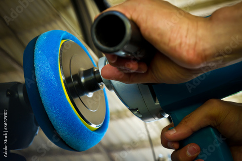 Photo: Hand hold car polisher Hand hold car polisher