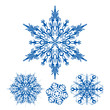 Vektor: Christmas snowflakes decoration design Christmas snowflakes decoration design