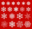 Vektor: Christmas snowflakes decoration design Christmas snowflakes decoration design