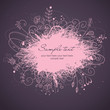 Floral greeting card