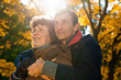 older couple park