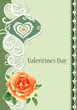 Valentine with rose