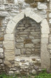 Zugemauertes Fenster am Palas der Eckartsburg
