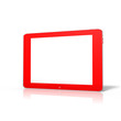 tablette de jeux video rouge