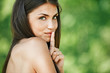 portrait young romantic enigmatic naked woman