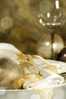 Table setting in gold