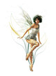 Silver Pixie CA Ornament