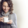 Beautiful Woman with cup of Tea or Coffee Beautiful Woman with cup of Tea or Coffee