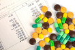 Passbook and medicine