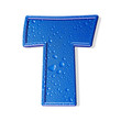 Water alphabet isolated . aqua letter Water alphabet isolated . aqua letter