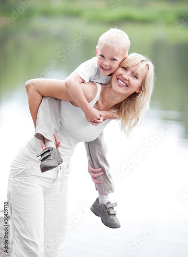 Photo: mother and son mother and son