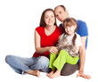 family with a cat