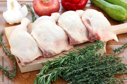 Photo: Chicken thighs for cooking a casserole Chicken thighs for cooking a casserole