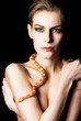 woman with snake