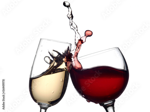 Foto: White and red wine White and red wine