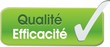 bouton qualité efficacité