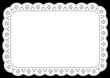 Place mat, White Eyelet Lace