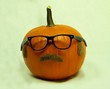 Kürbismann mit Brille
