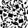 Vector: Seamless pattern with woman's things Seamless pattern with woman's things