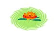 He Xiangu Lotus Symbol Freisteller