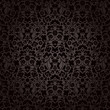 Seamless Damask Pattern Black/Brown