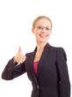 Business woman With Thumb Up