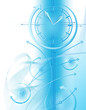 Business background with clock