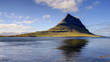 Mount Kirkjufell from Grundarfjordur Mount Kirkjufell from Grundarfjordur