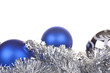 Photo: blaue und silberne Weihnachtskugeln mit silberner Deko #1 blaue und silberne Weihnachtskugeln mit silberner Deko #1