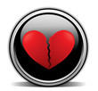 broken heart, black