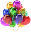 Balloons party happy birthday decoration multi colored