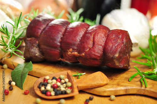 Photo: Schinken mit buntem Pfeffer Schinken mit buntem Pfeffer