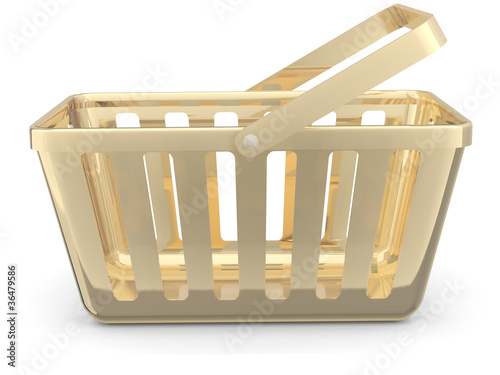 Illustration: Gold shop basket Gold shop basket