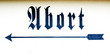Abort-Hinweispfeil Abort-Hinweispfeil