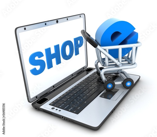 Illustration: Abstract e-shop Abstract e-shop