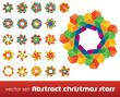 Collection of impossible christmas snowflakes. Collection of impossible christmas snowflakes.