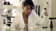 Lab Tech Using a Pipette