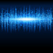 Abstract blue waveform background