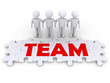 Puzzle team with men