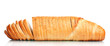 tasty sliced ​​white bread isolated on white