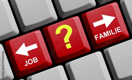 Illustration: Job oder Familie - Oder beides? Job oder Familie - Oder beides?