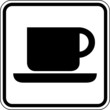 Kaffee Café Tasse Raststätte Schild Zeichen Symbol
