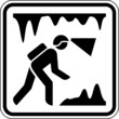 Höhlenforschung Tropfsteinhöhle Bergwerk Schild Zeichen Symbol