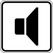 Vektor: Lautsprecher Lautstärke leise Schild Zeichen Symbol Lautsprecher Lautstärke leise Schild Zeichen Symbol