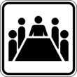 Besprechung Sitzung Gespräch Schild Zeichen Symbol