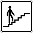 Treppe aufwärts hoch Treppenstufen Schild Zeichen Symbol