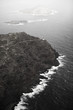Makapuu Point State Wayside lighthouse and pacific ocean shore.